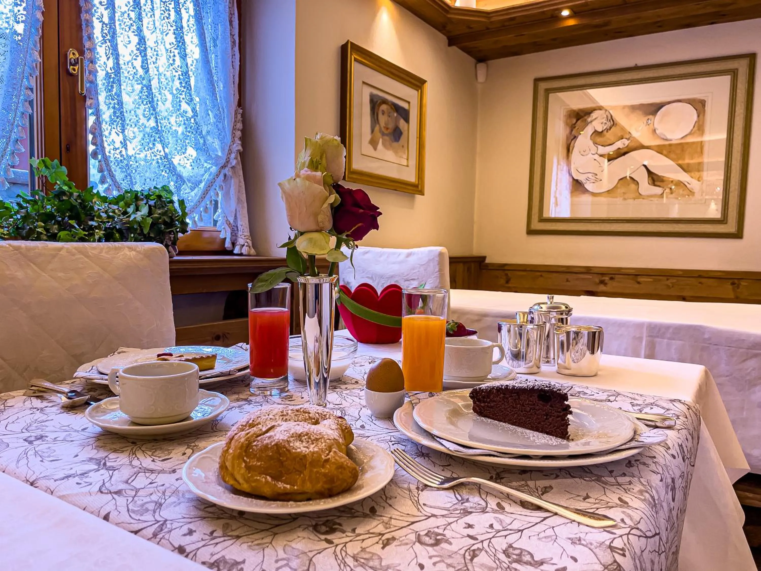 Food and drinks in Hotel da Beppe Sello