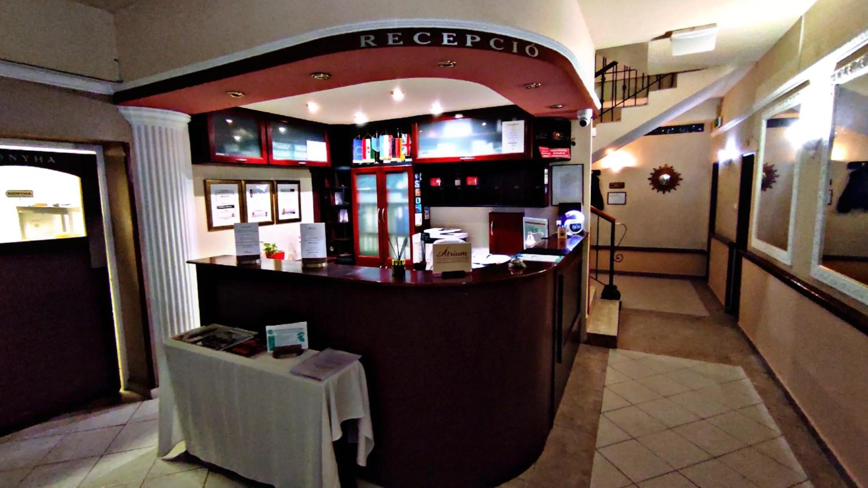 Lobby or reception in Átrium Hotel Harkány