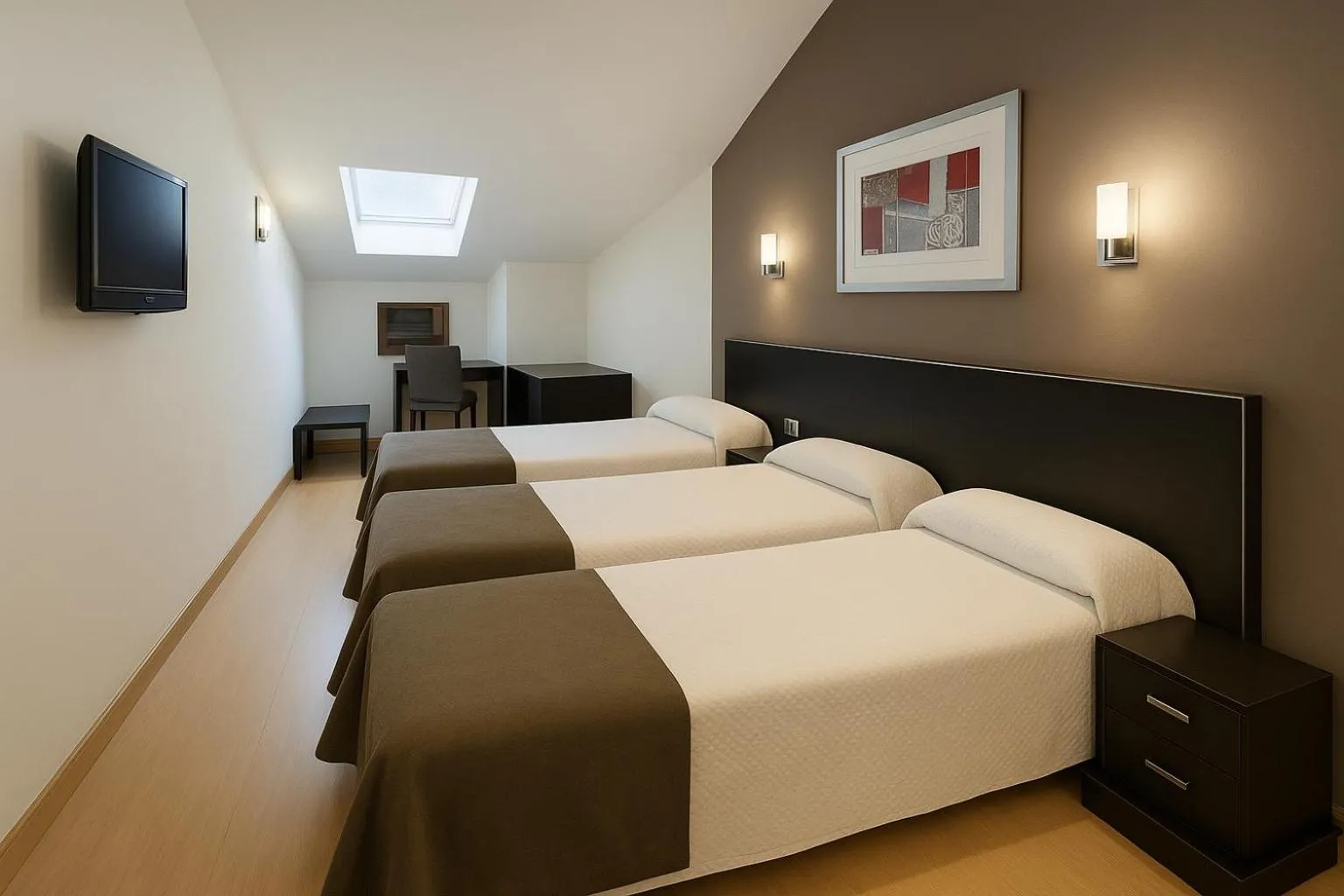 Bed in Hotel Villa de Cacabelos