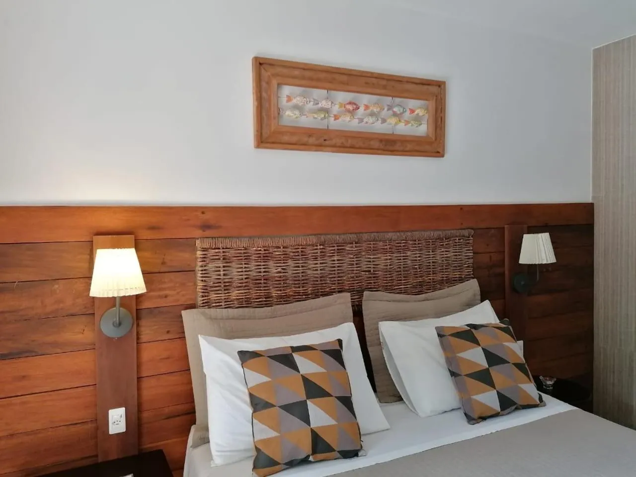 Decorative detail, Bed in Pousada Bahia Bella