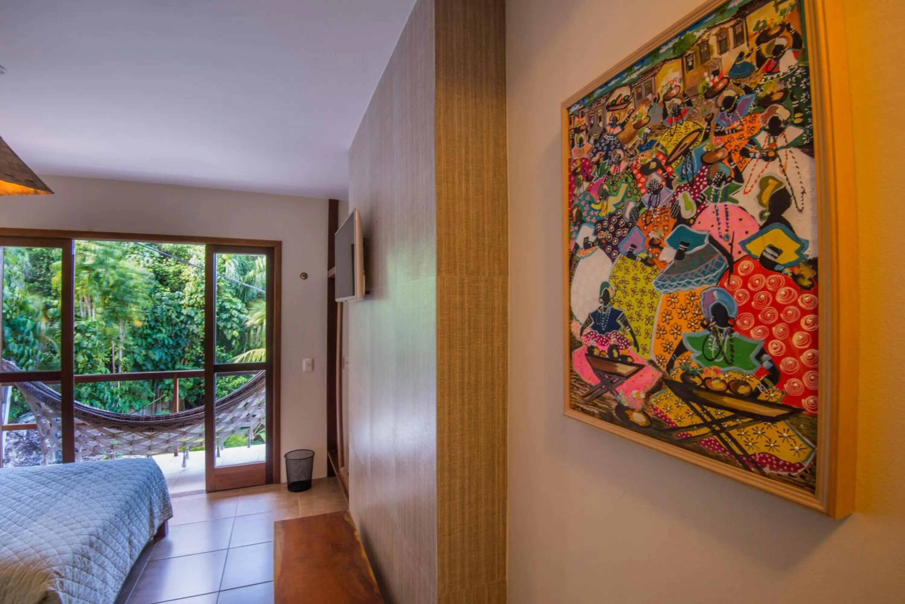 Decorative detail, Bed in Pousada Bahia Bella