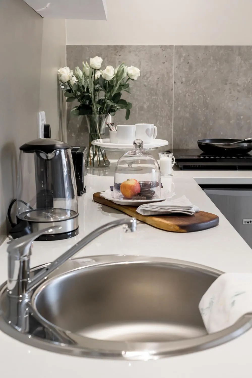 Kitchen or kitchenette in Wagtails Guest House