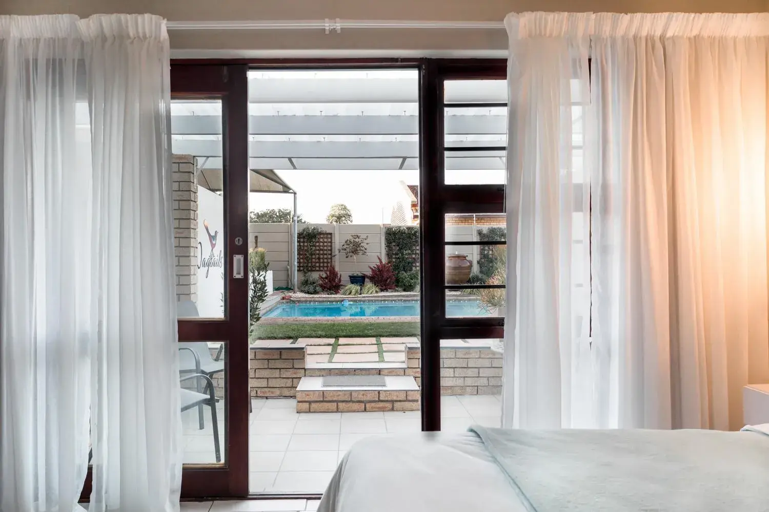 Garden view, Bed in Wagtails Guest House Garden view, Bed in Wagtails Guest House