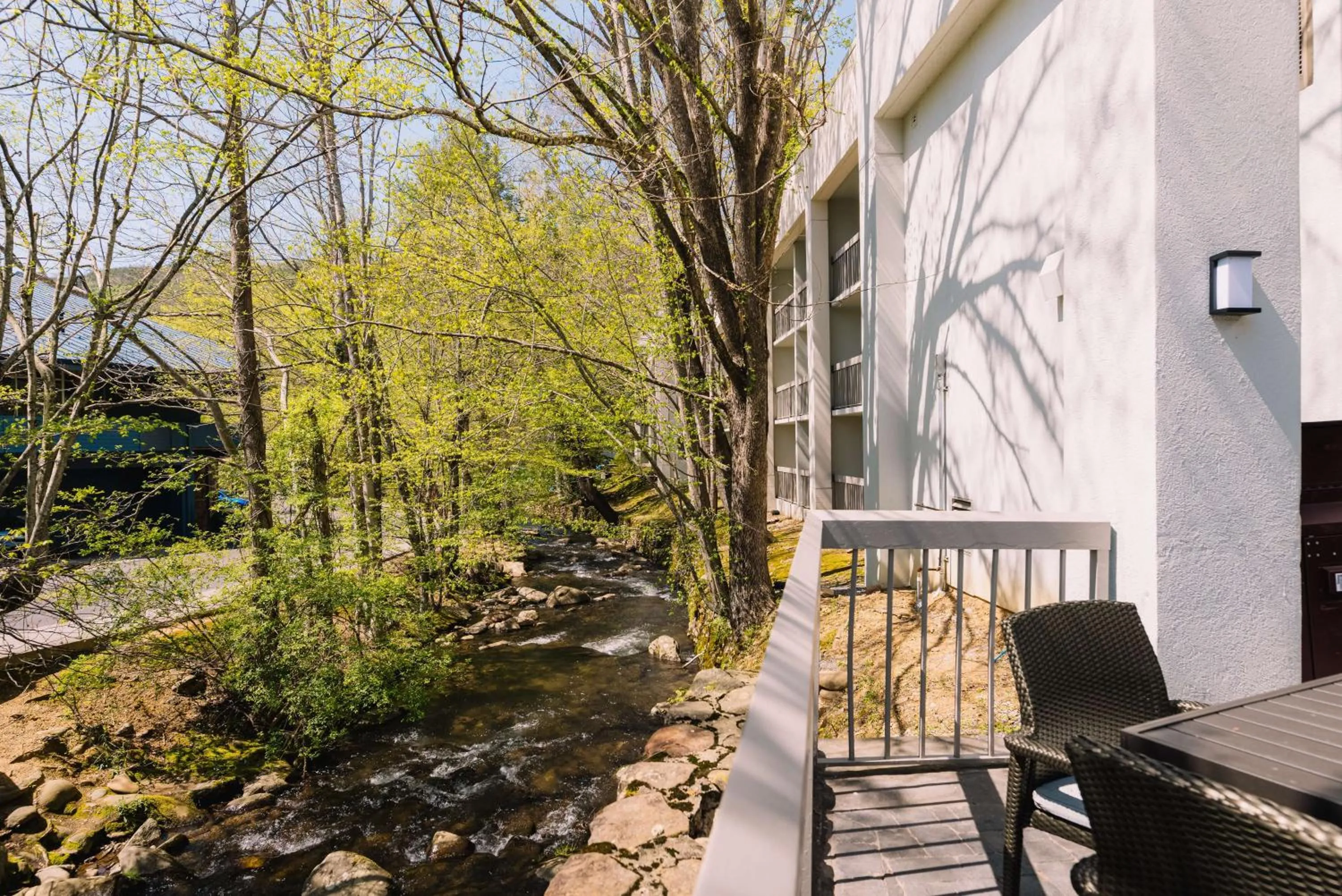 Patio in Hampton Inn Gatlinburg