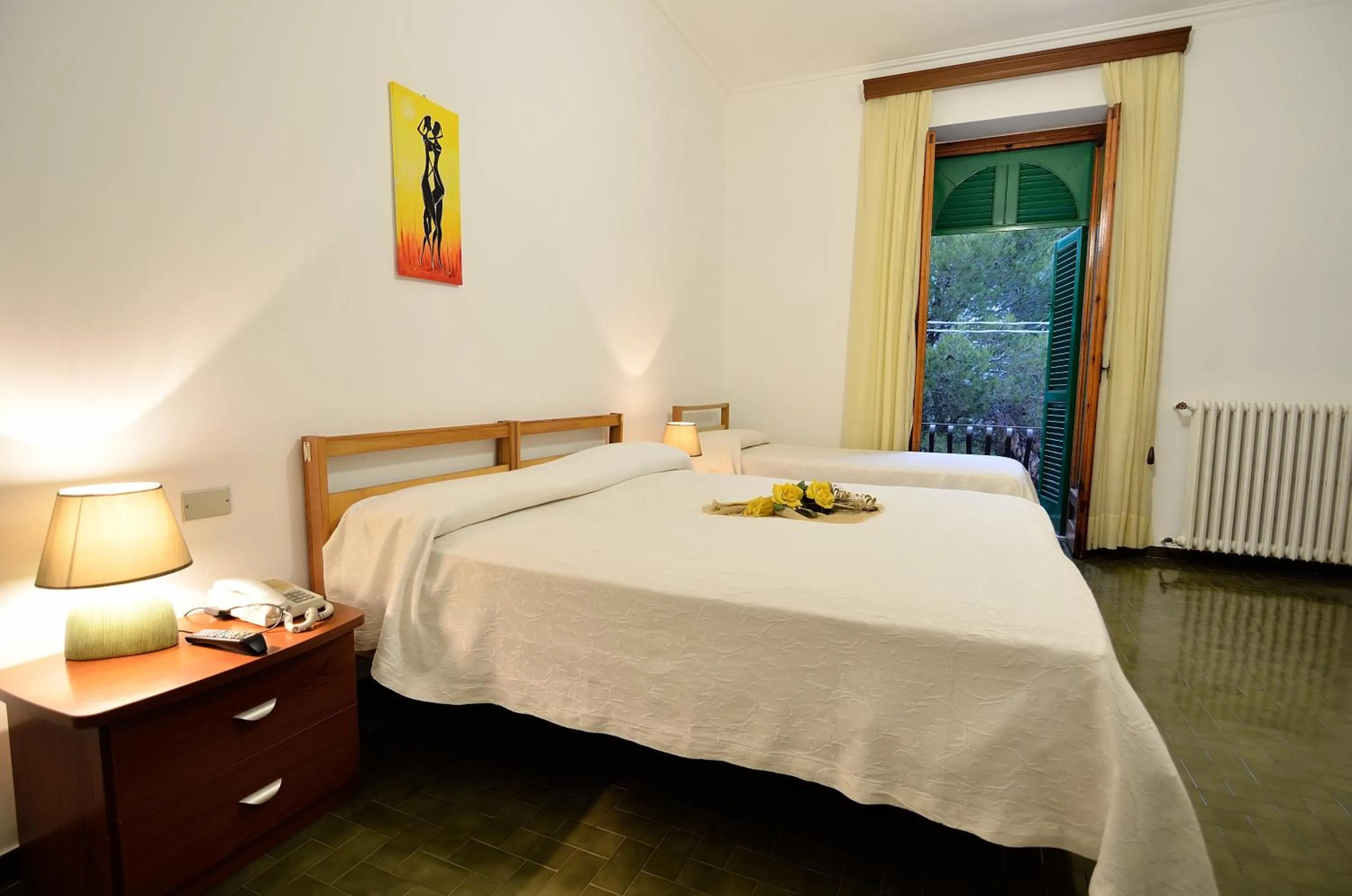 Bed in Hotel La Silvana