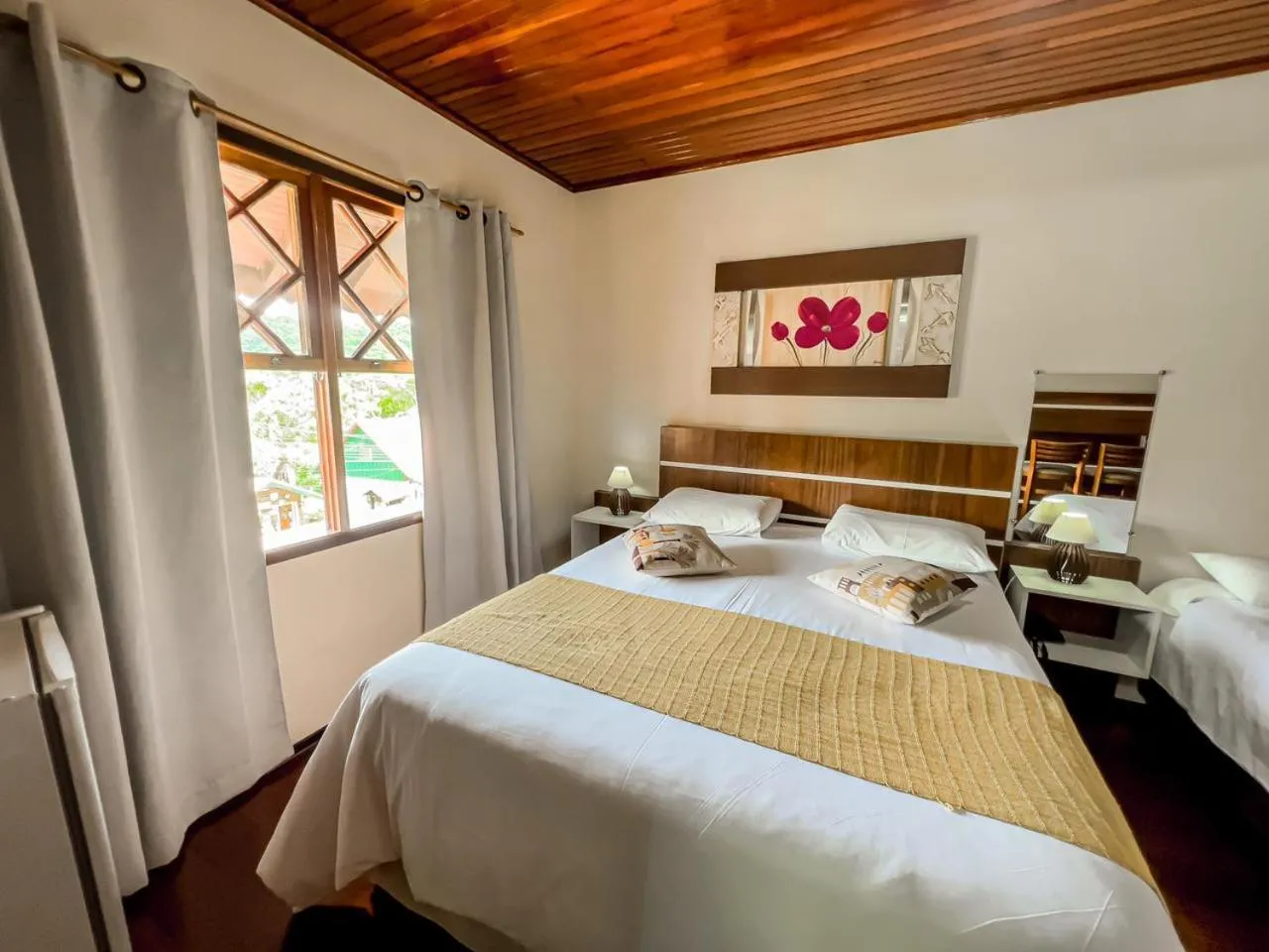 Bed in Pousada Avenida