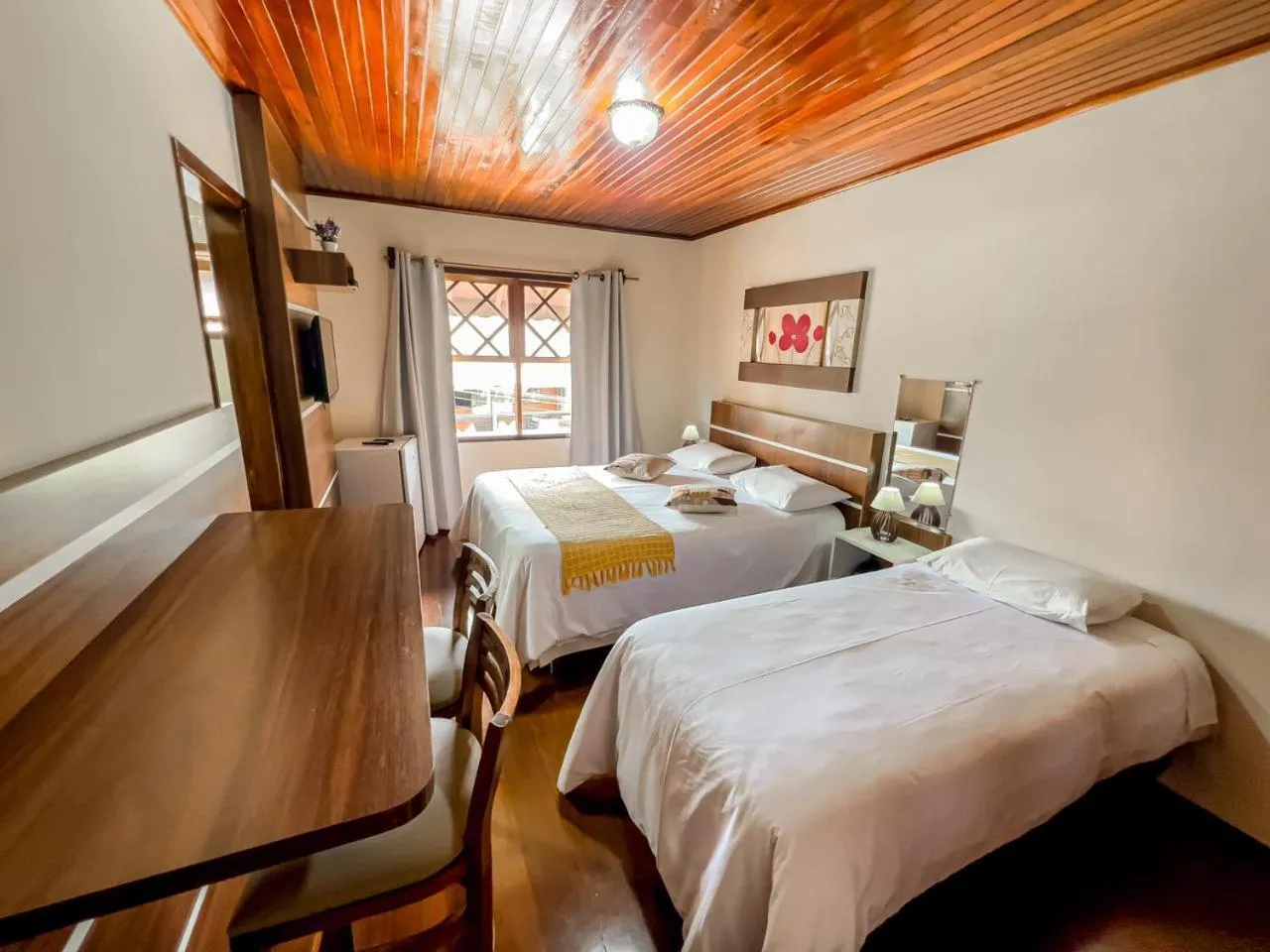 Bed in Pousada Avenida