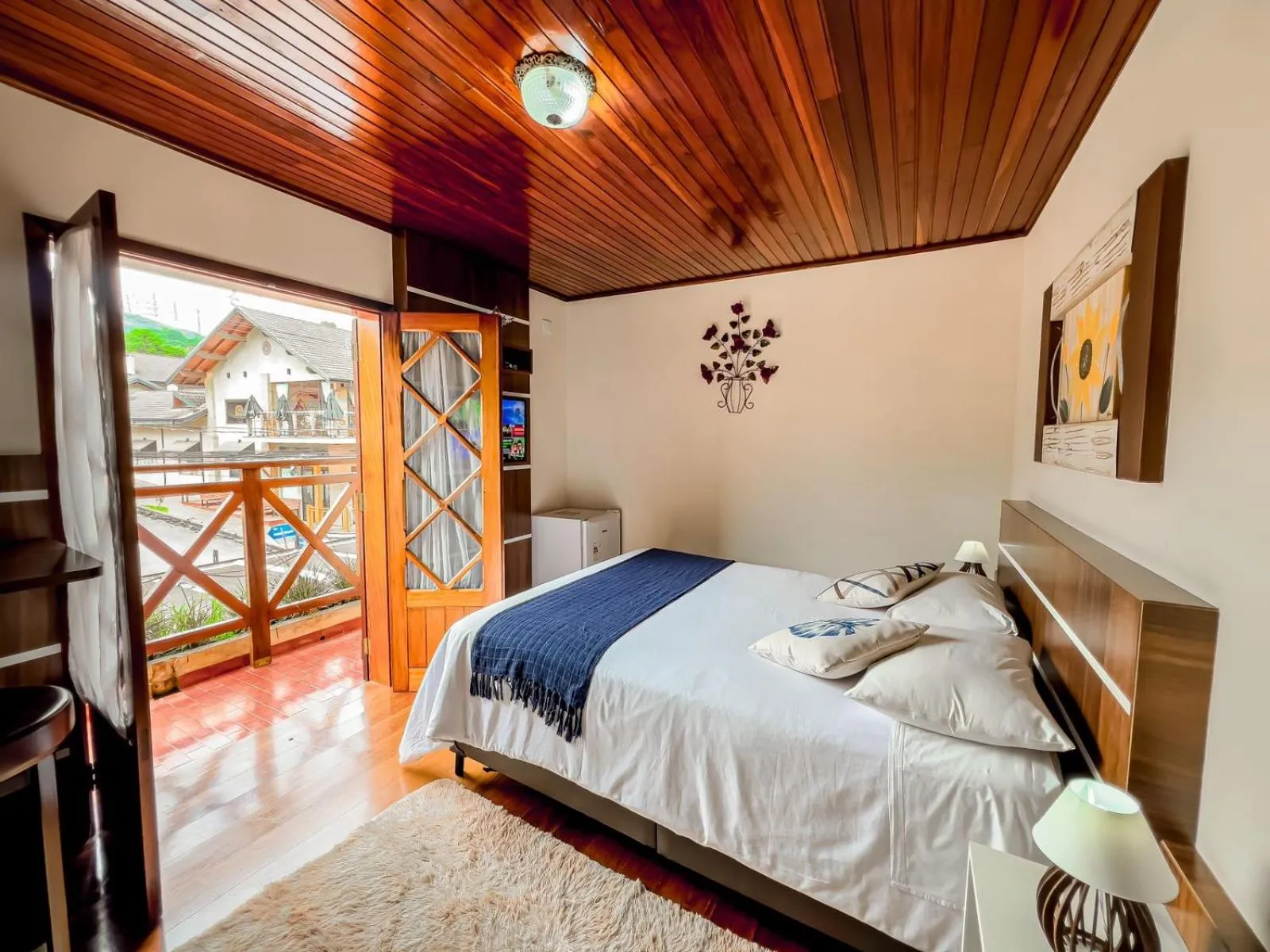 Bed in Pousada Avenida