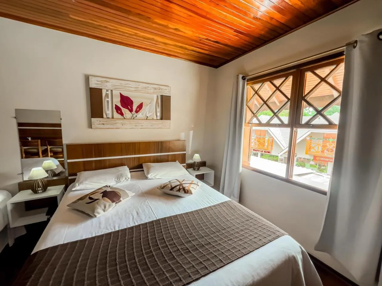 Bed in Pousada Avenida