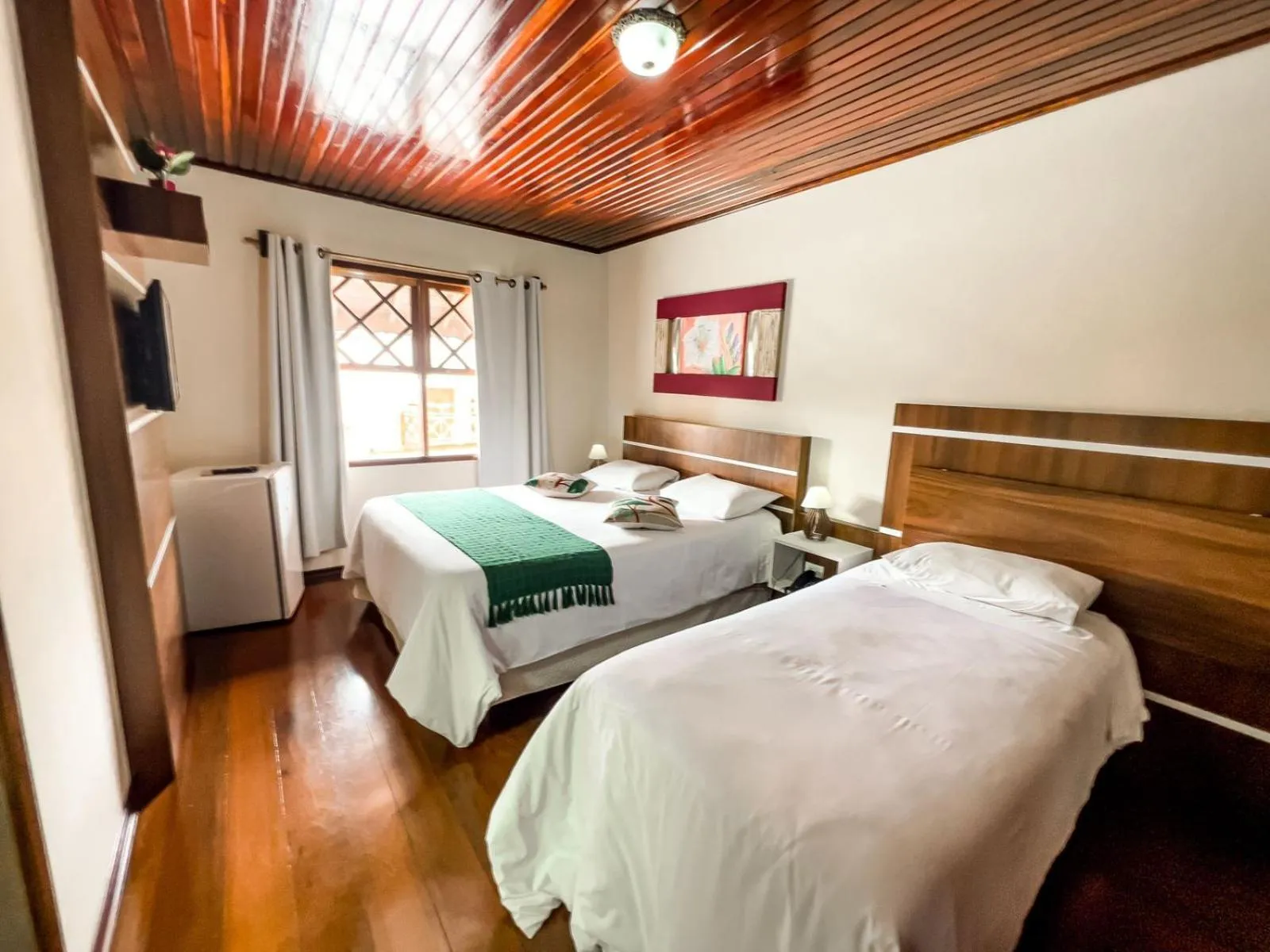Bed in Pousada Avenida