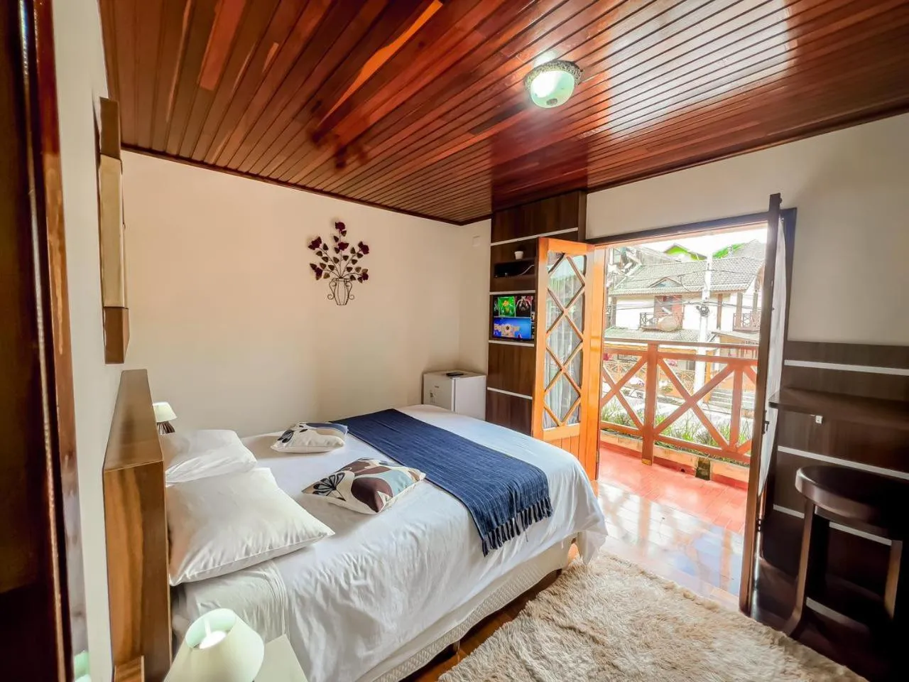 Bed in Pousada Avenida