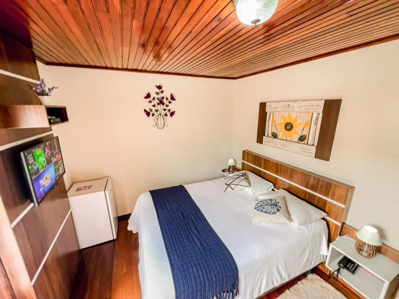 Bed in Pousada Avenida