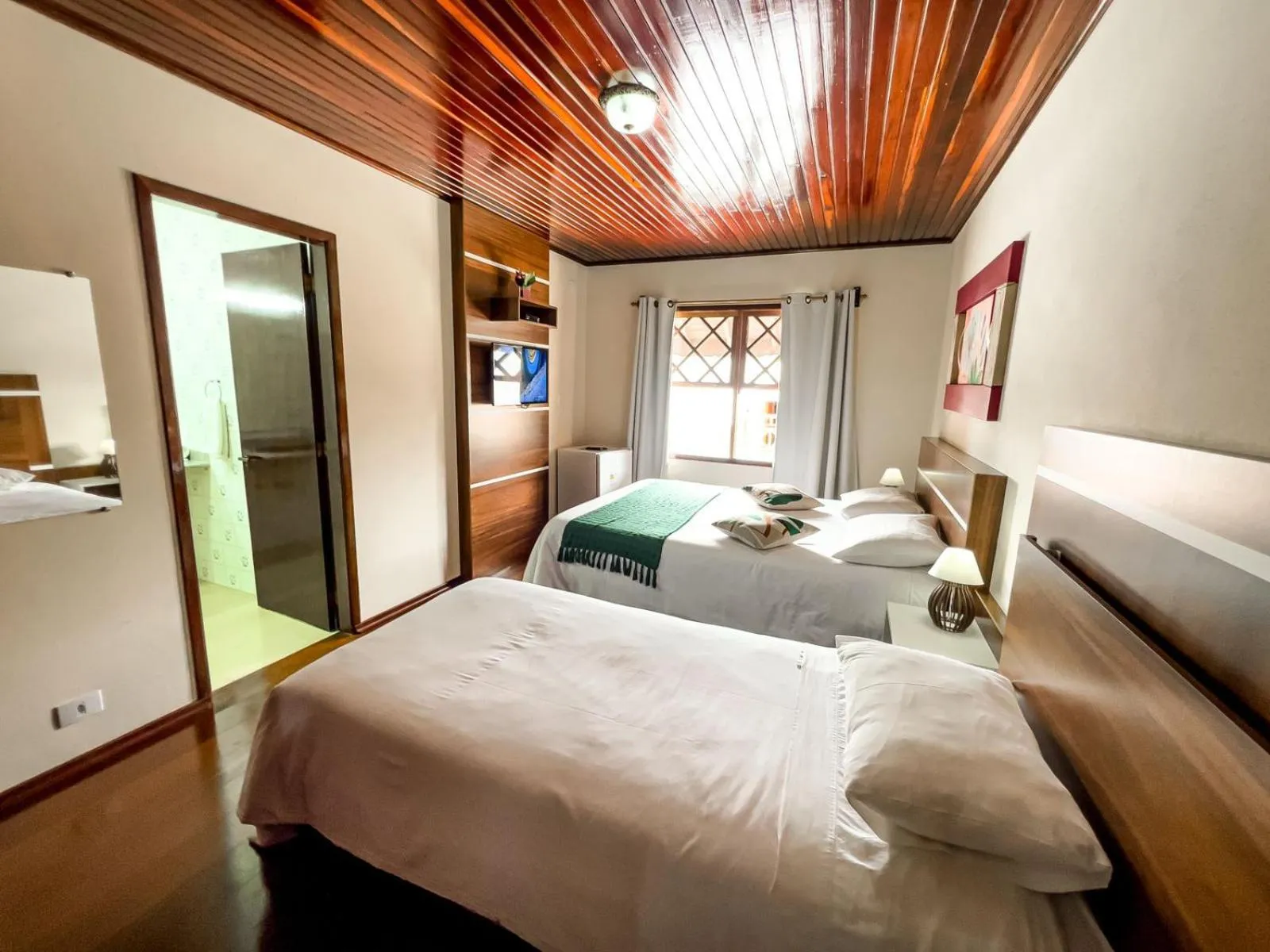 Bed in Pousada Avenida