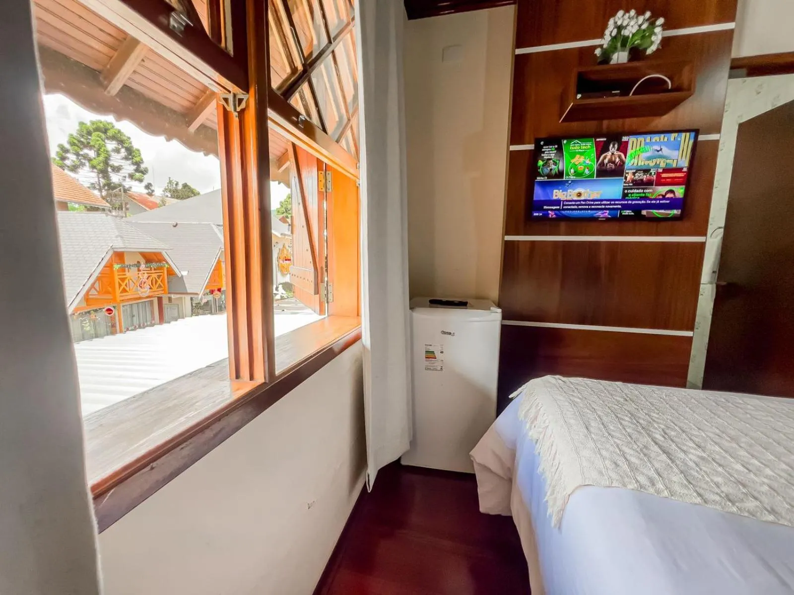 Bed in Pousada Avenida