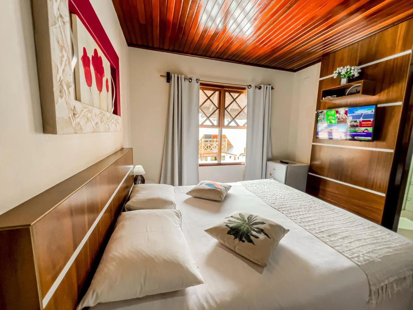 Bed in Pousada Avenida