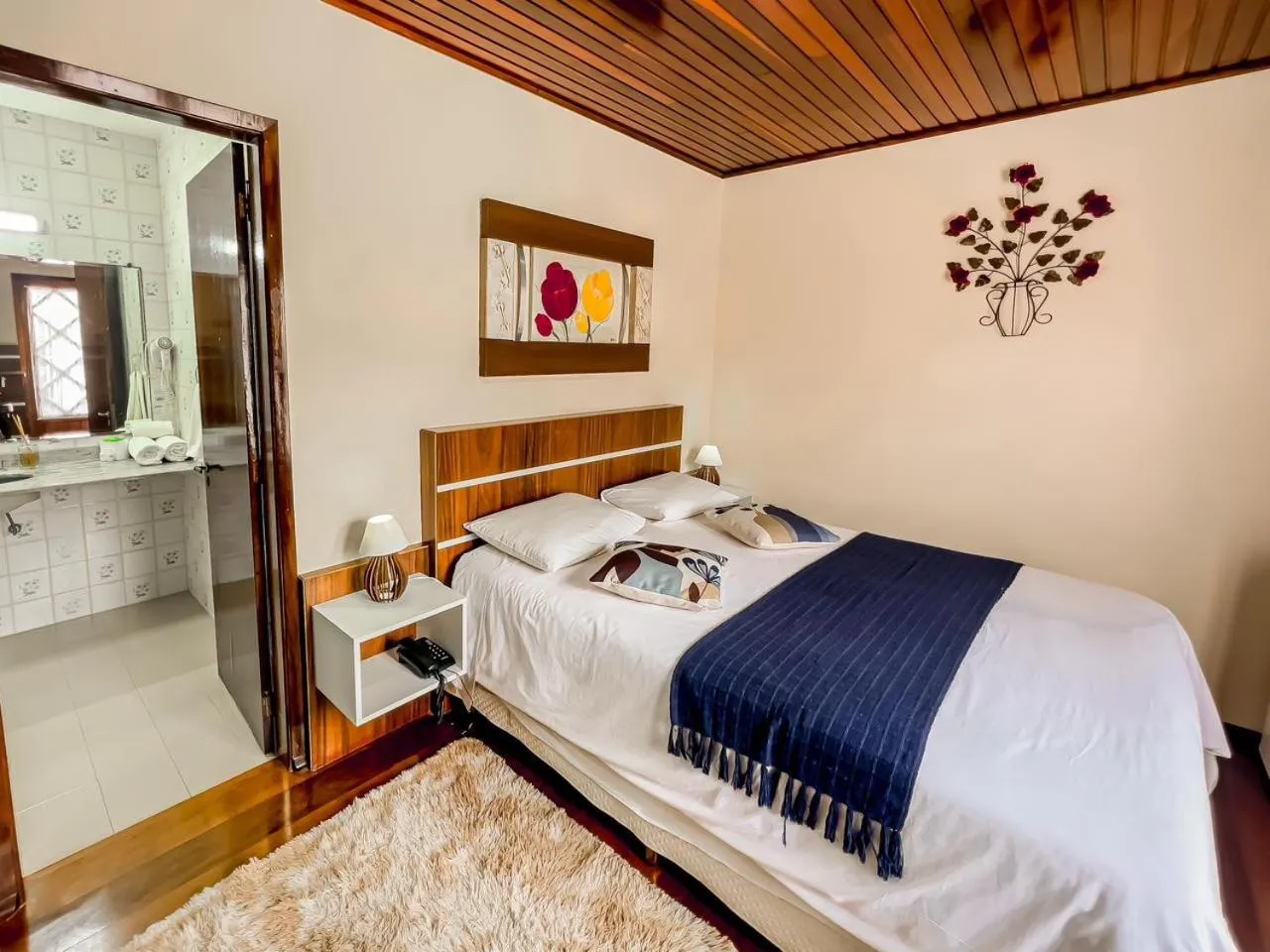 Bed in Pousada Avenida