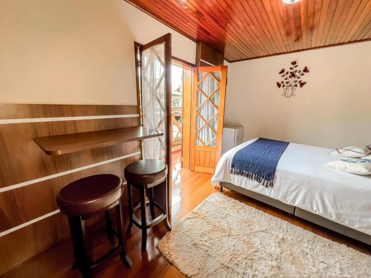 Bed in Pousada Avenida