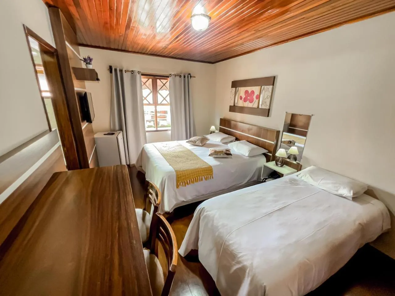 Bed in Pousada Avenida