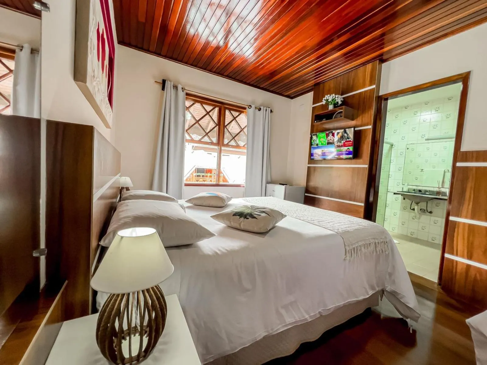 Bed in Pousada Avenida