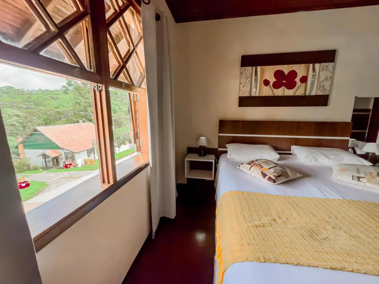 Bed in Pousada Avenida