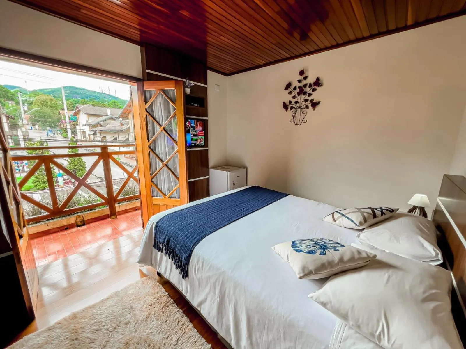 Bed in Pousada Avenida