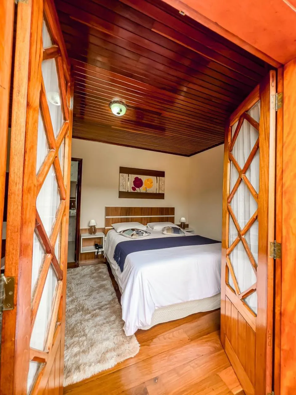 Bed in Pousada Avenida