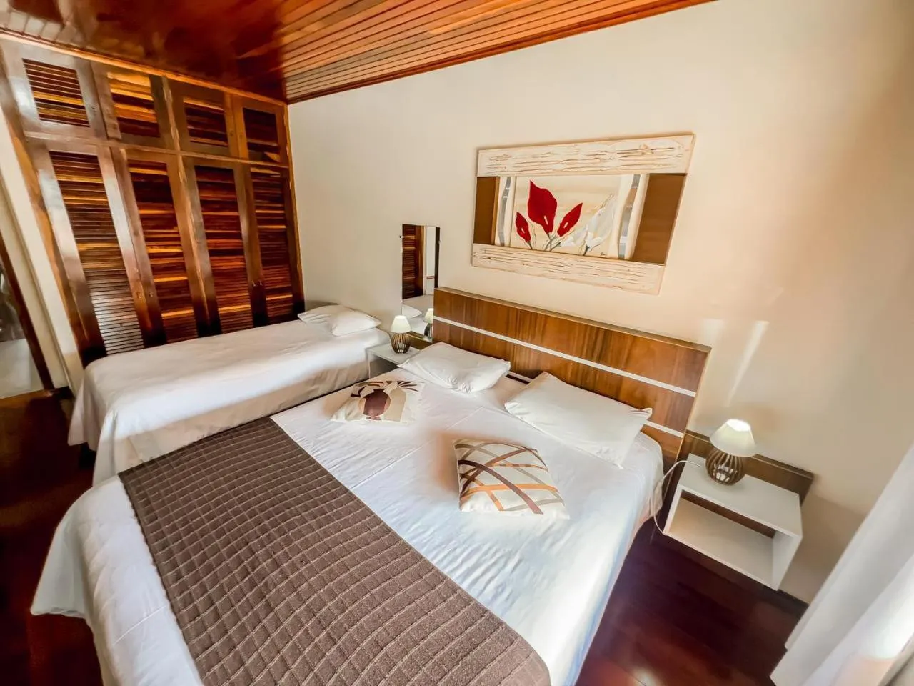 Bed in Pousada Avenida