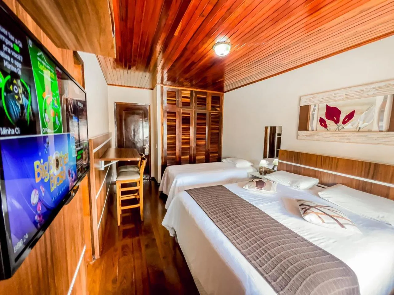 Bed in Pousada Avenida