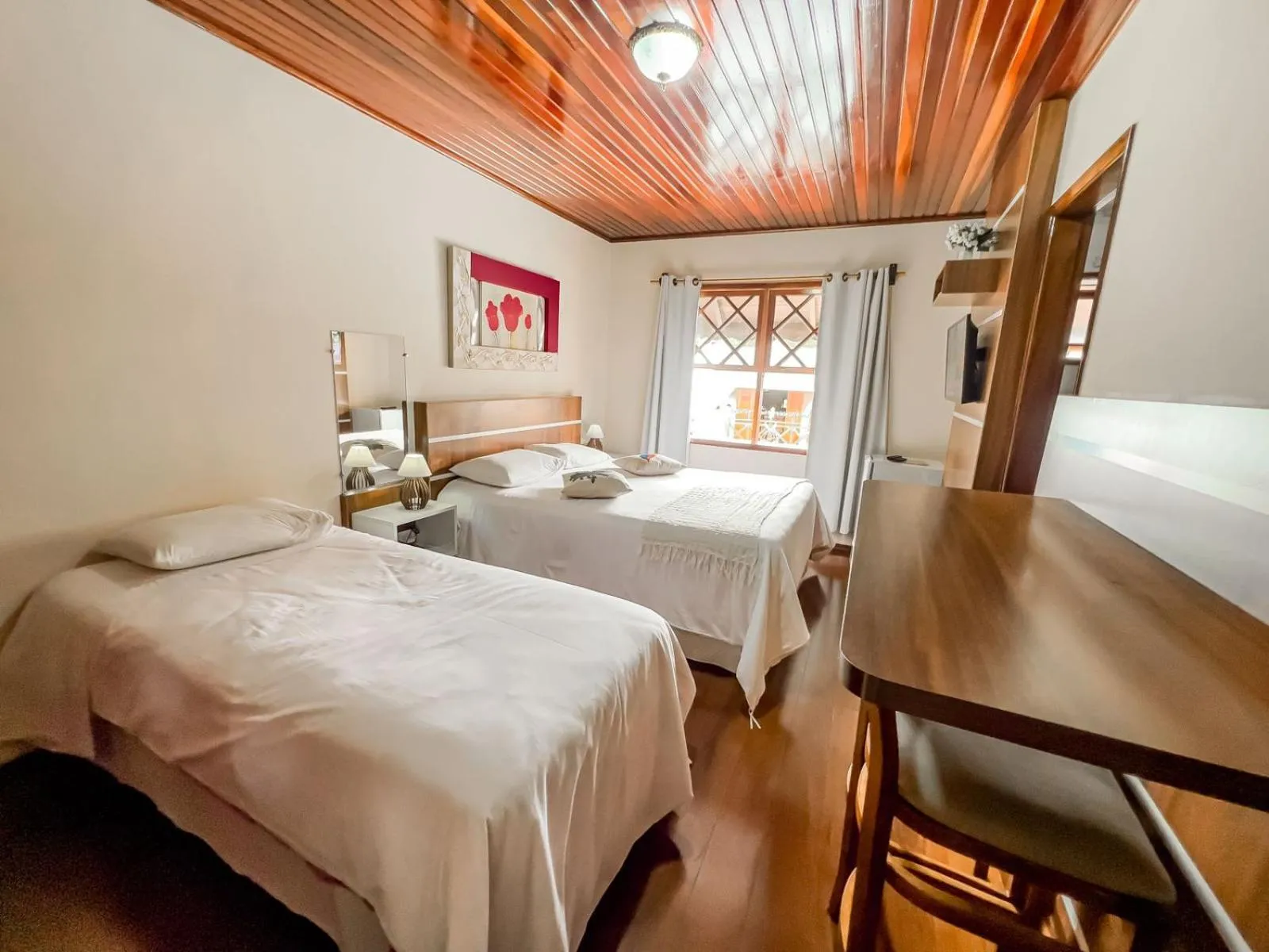 Bed in Pousada Avenida