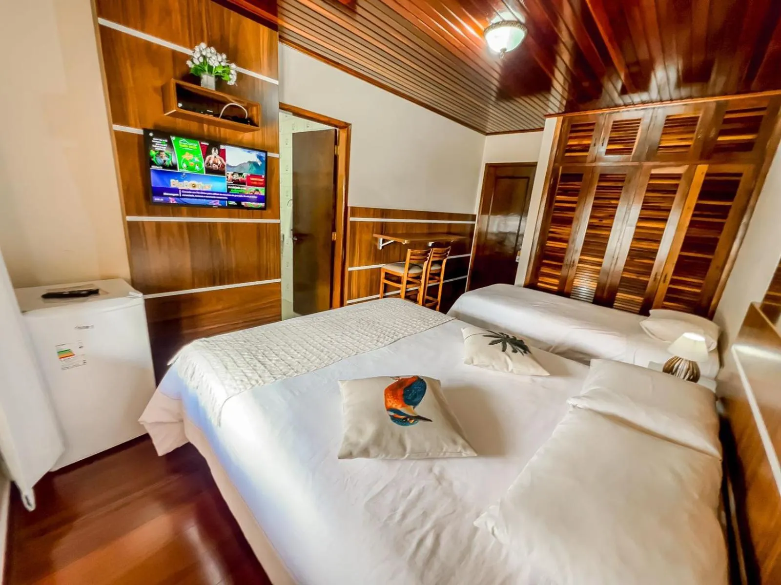 Bed in Pousada Avenida