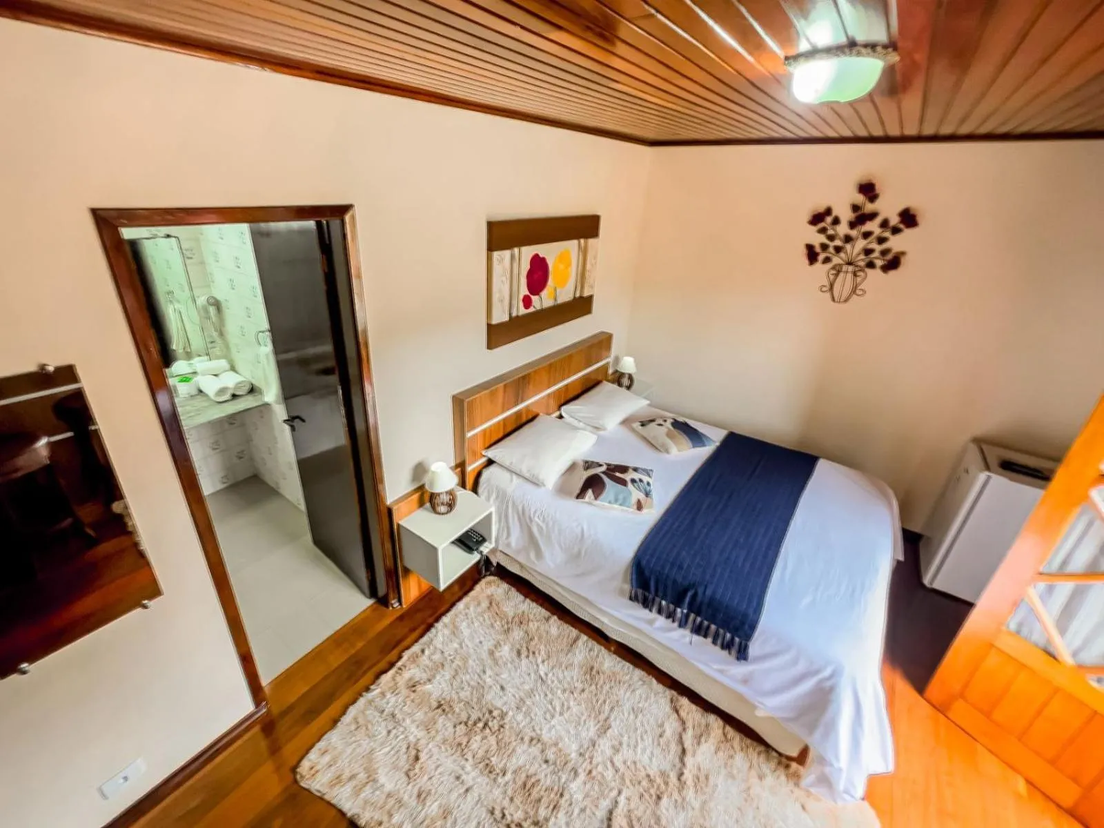 Bed in Pousada Avenida