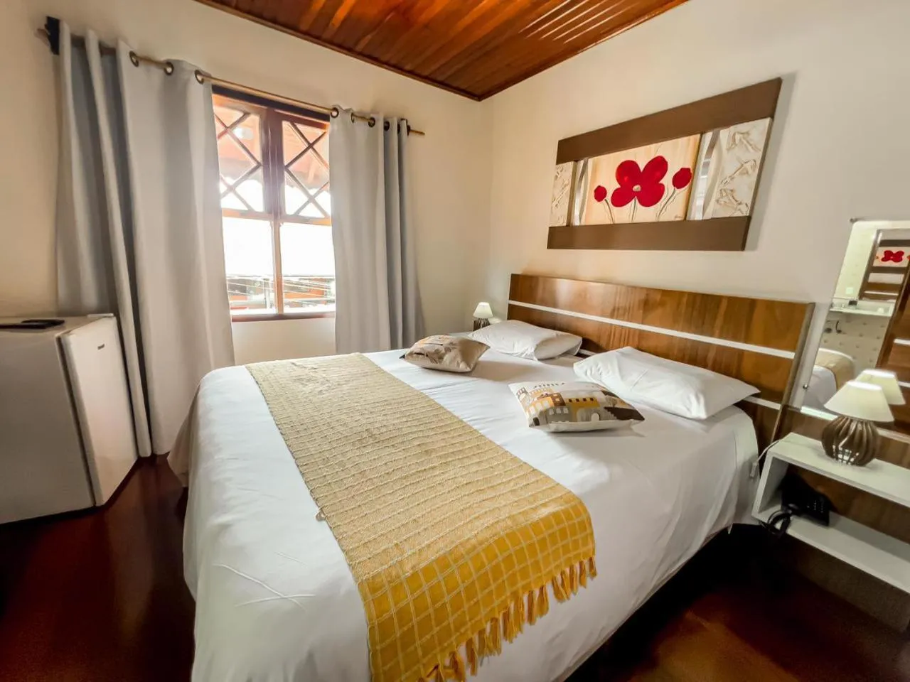 Bed in Pousada Avenida