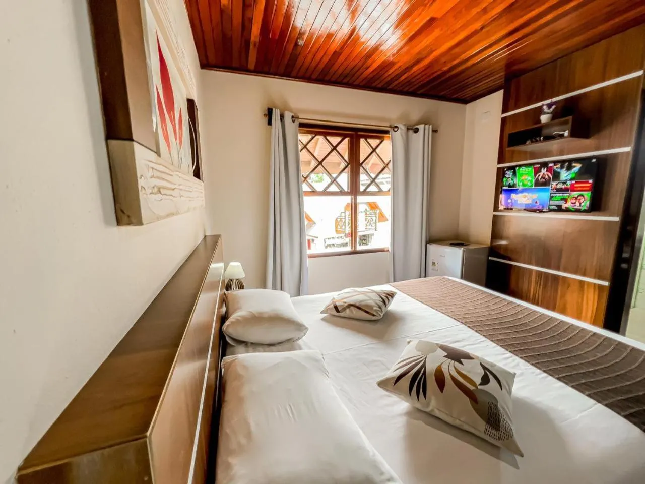 Bed in Pousada Avenida