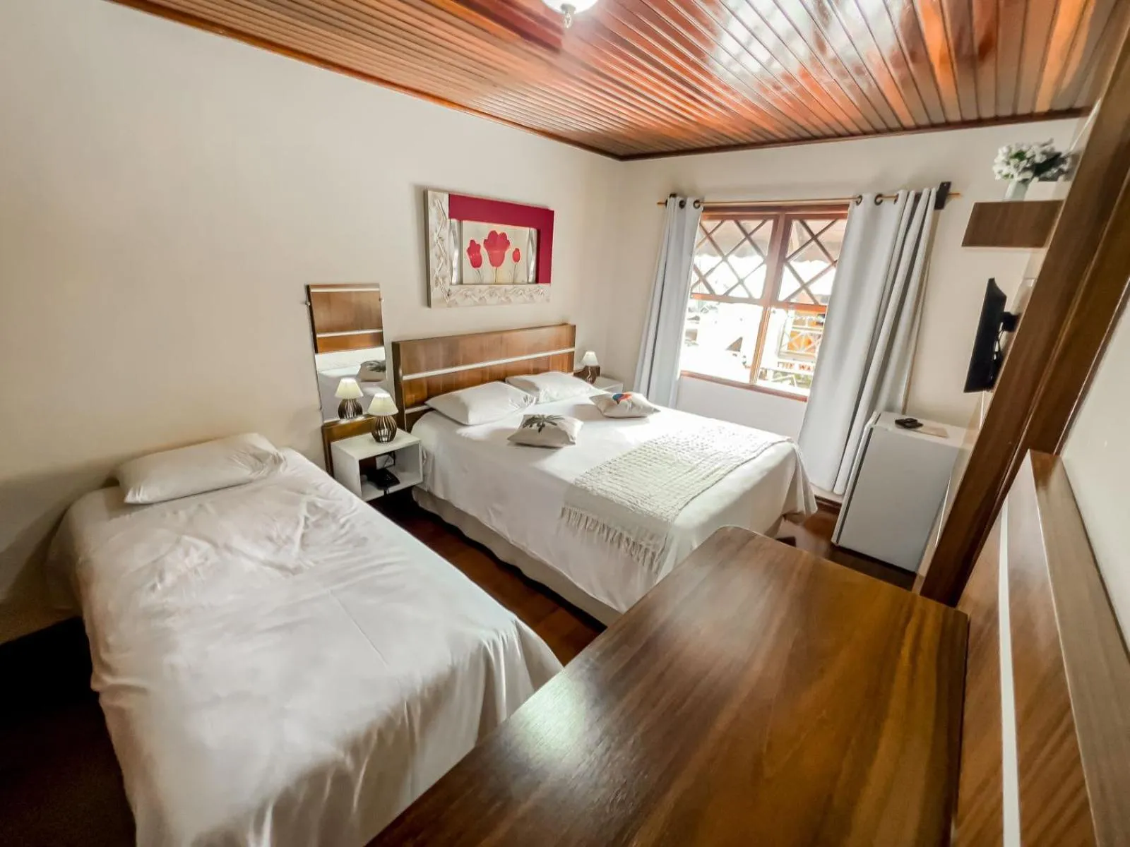 Bed in Pousada Avenida