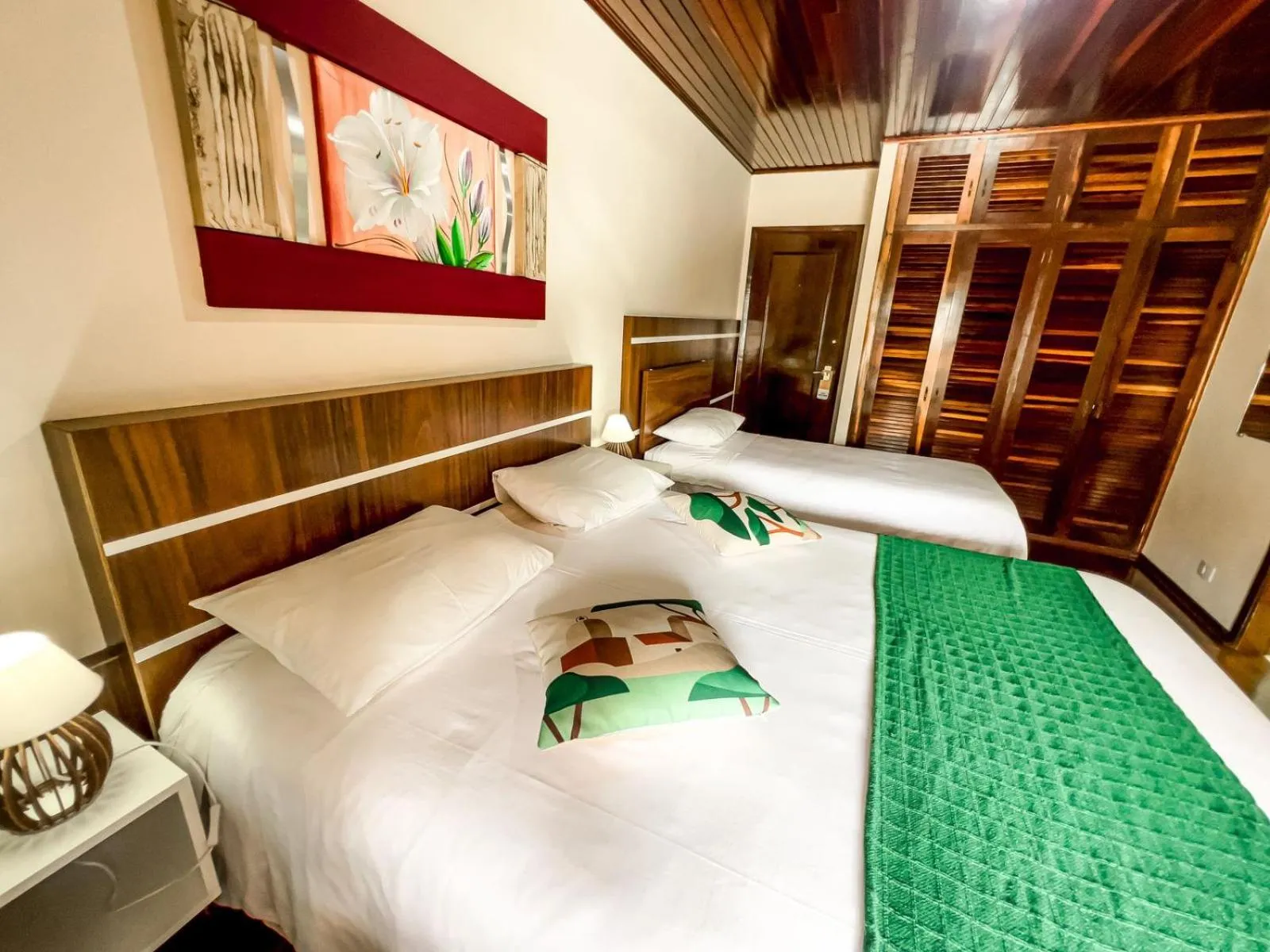 Bed in Pousada Avenida