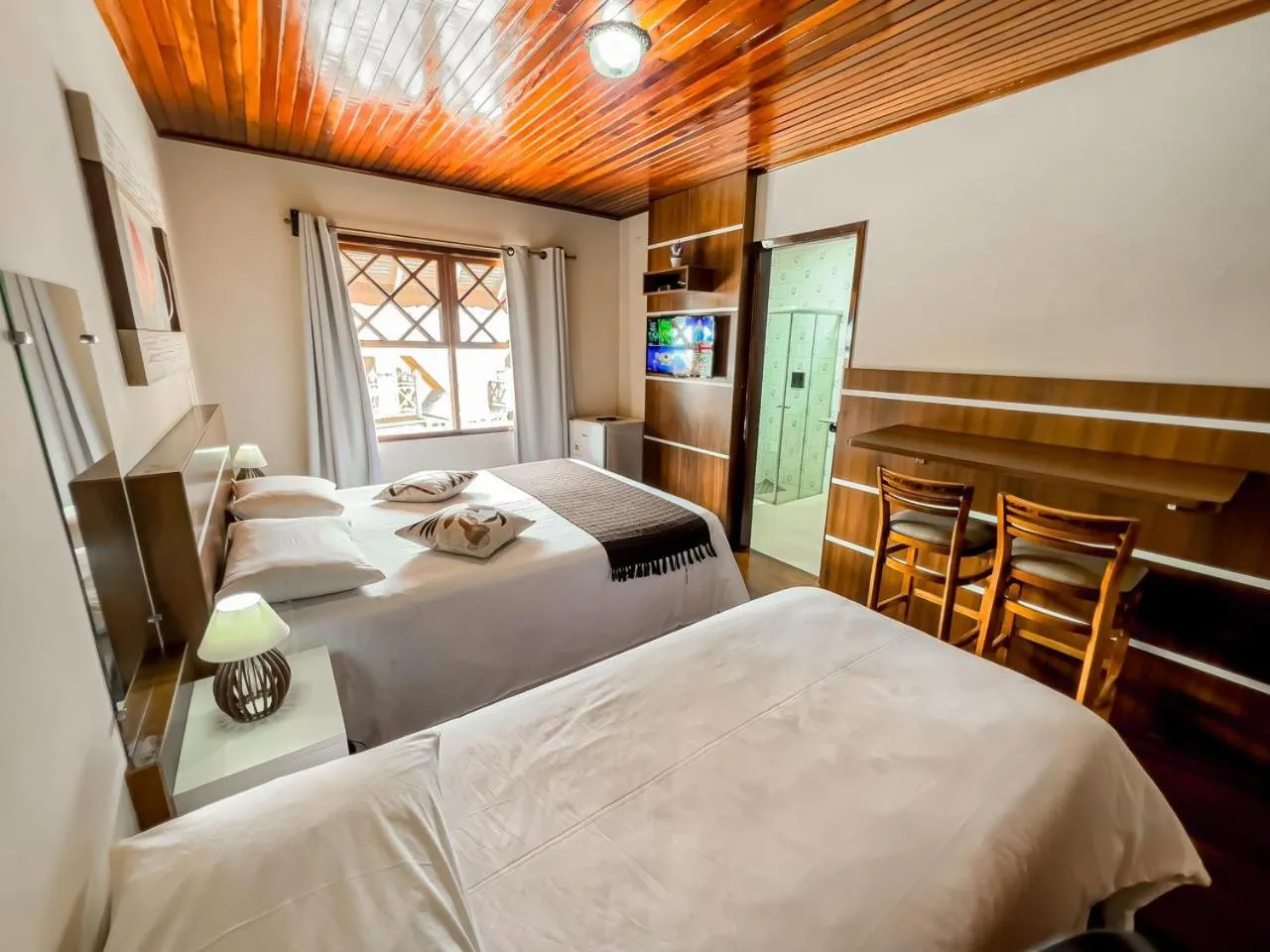 Bed in Pousada Avenida