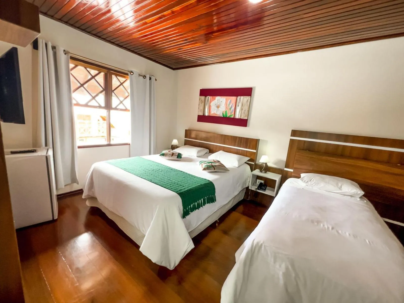 Bed in Pousada Avenida