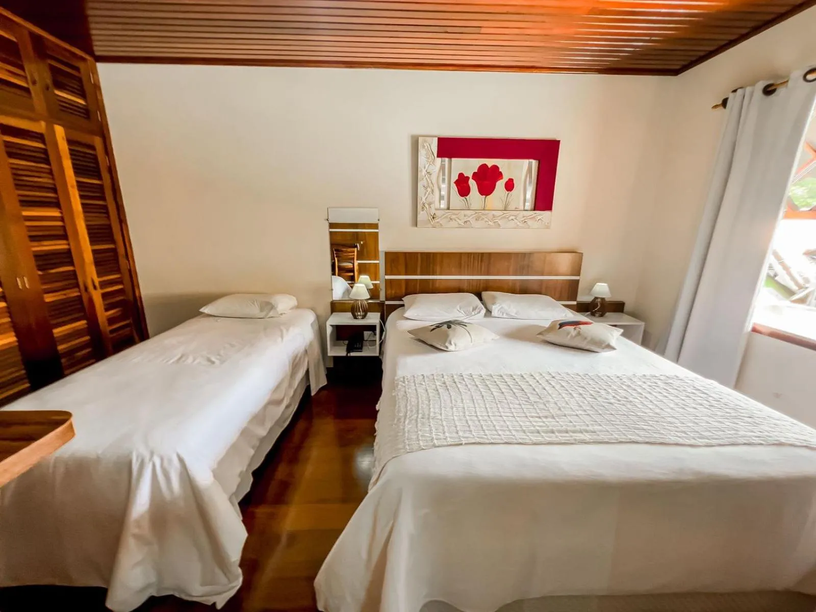 Bed in Pousada Avenida