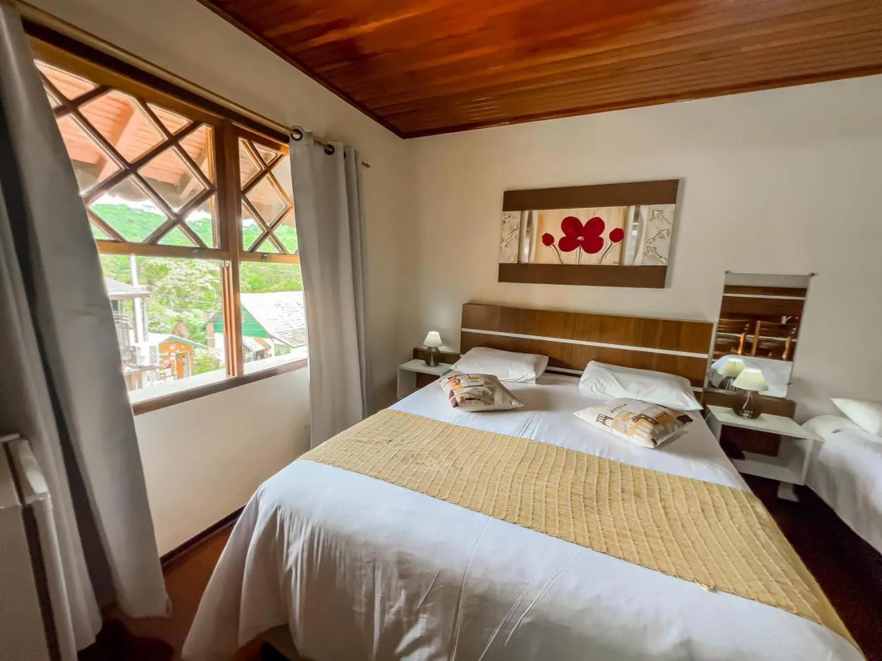 Bed in Pousada Avenida