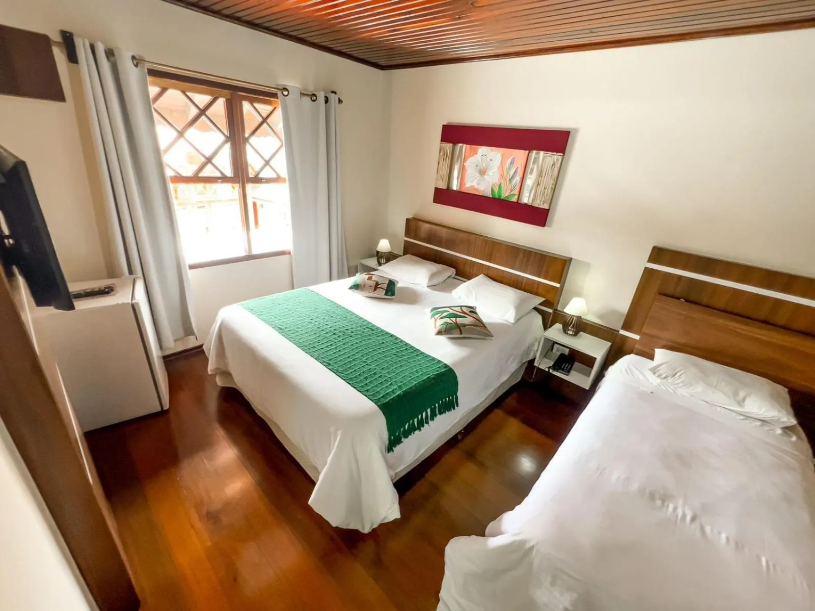 Bed in Pousada Avenida
