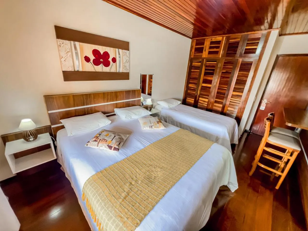 Bed in Pousada Avenida