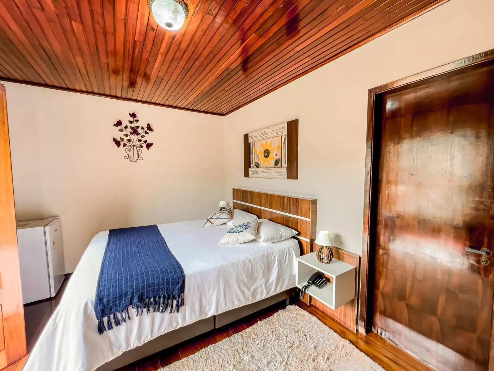 Bed in Pousada Avenida