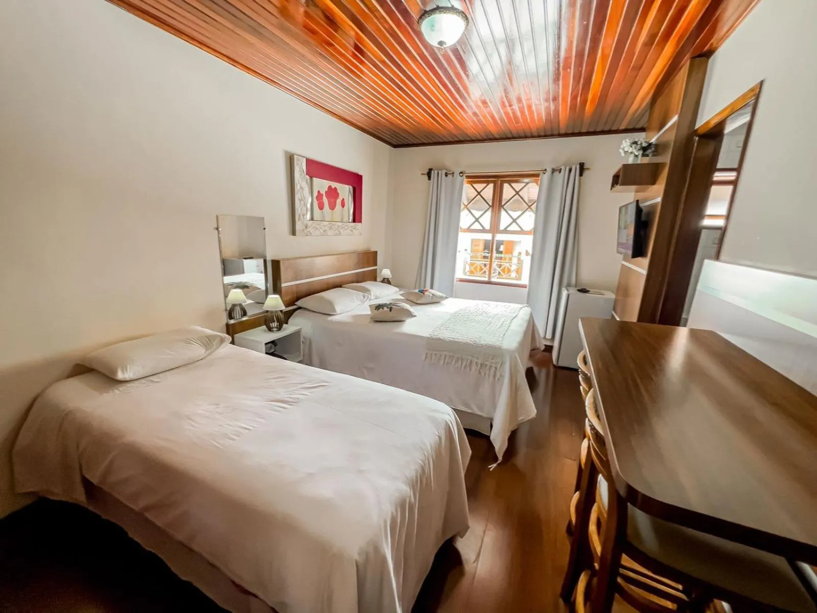Bed in Pousada Avenida
