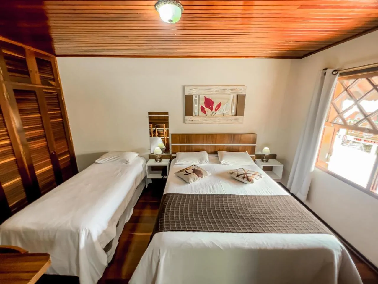 Bed in Pousada Avenida