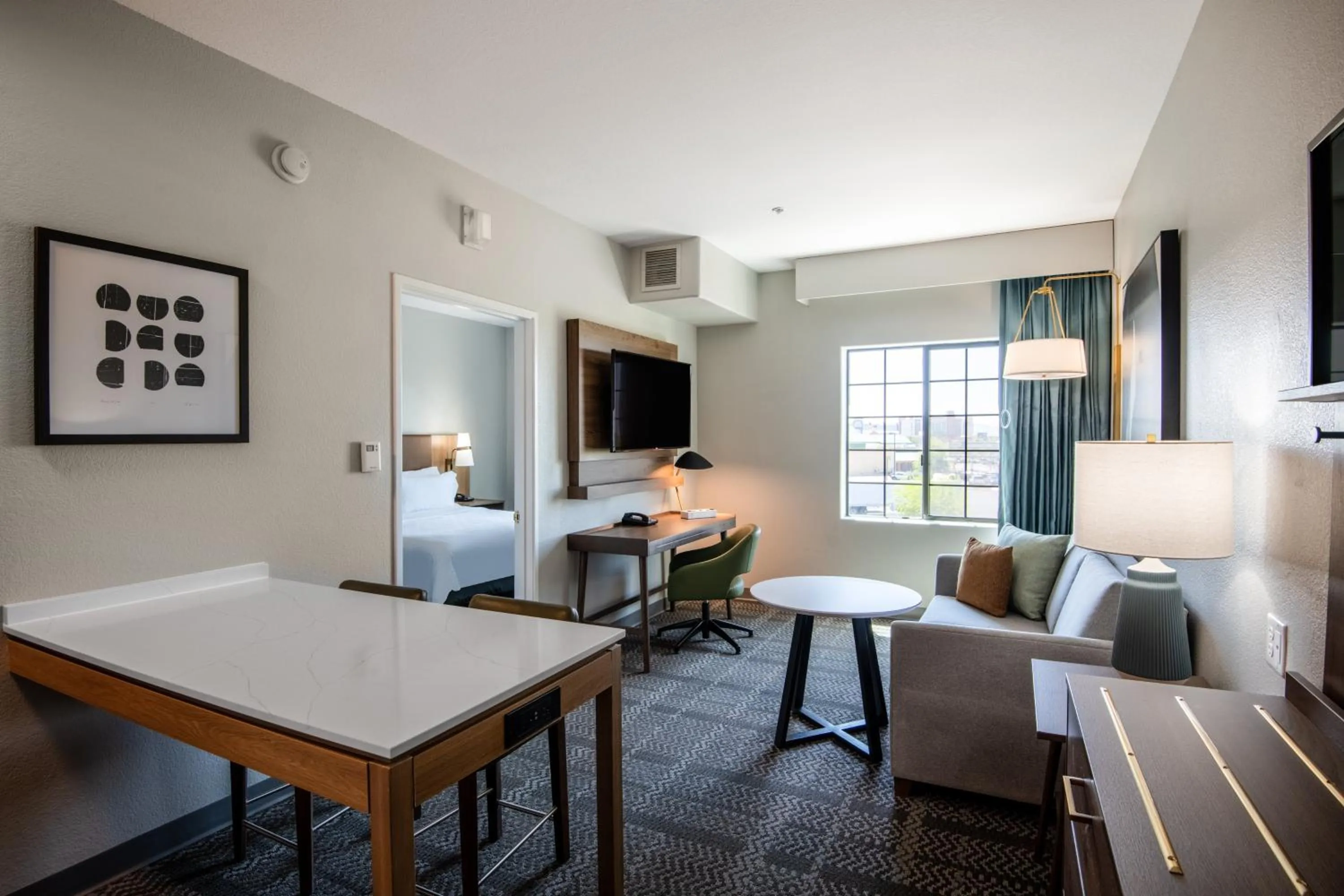 Photo of the whole room, Bed in Staybridge Suites Phoenix Glendale Sports Dist by IHG