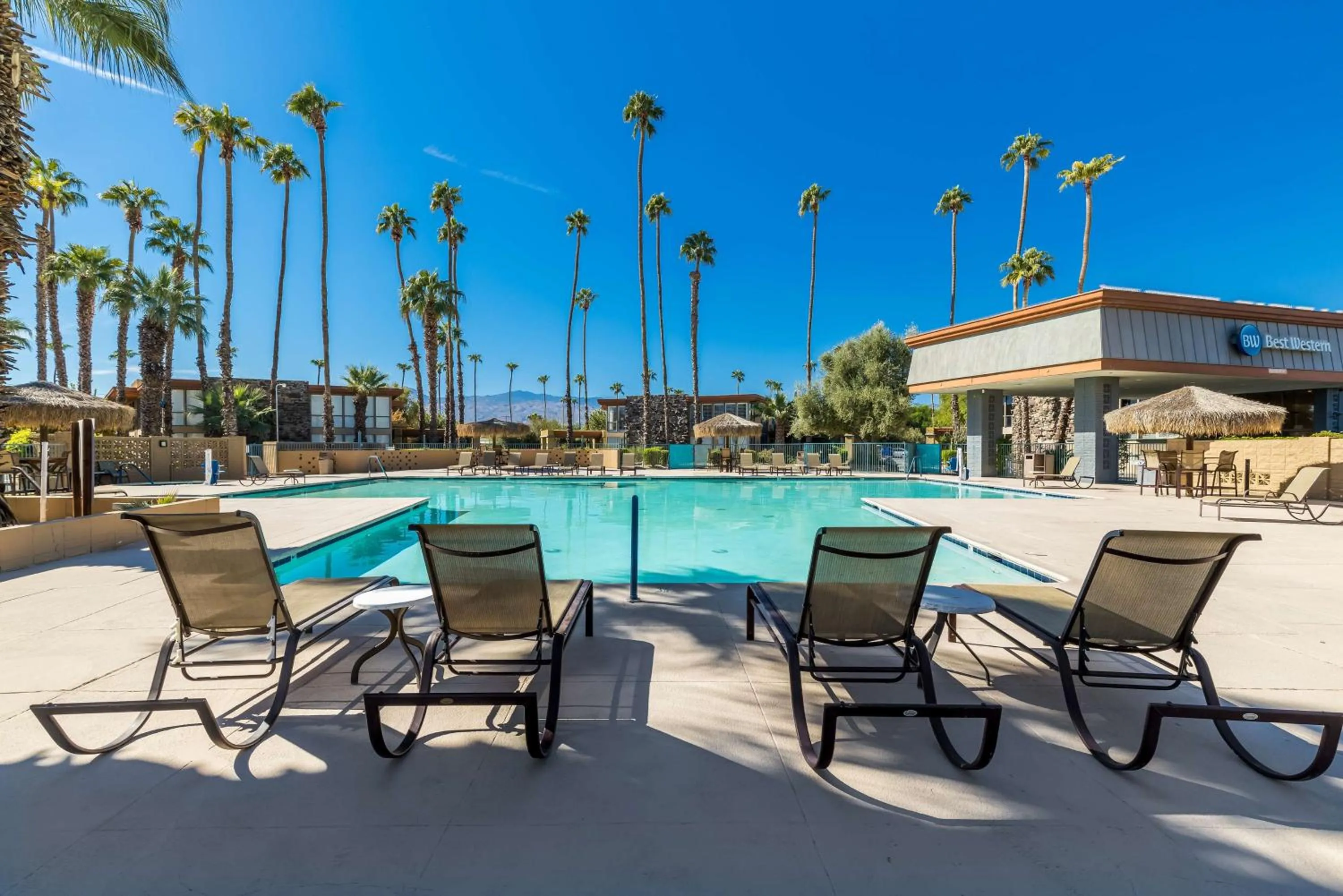 Pool view in Best Western Date Tree Hotel