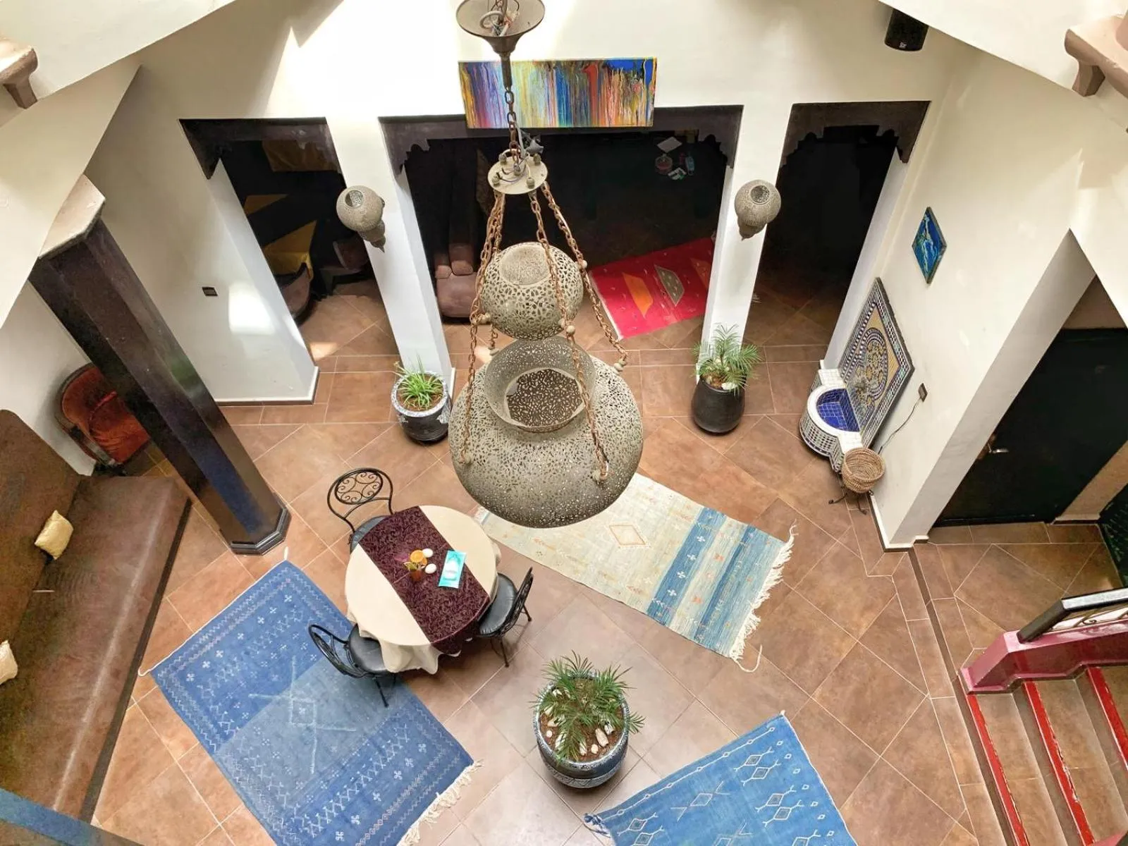 Seating area in Riad 7 Pierres