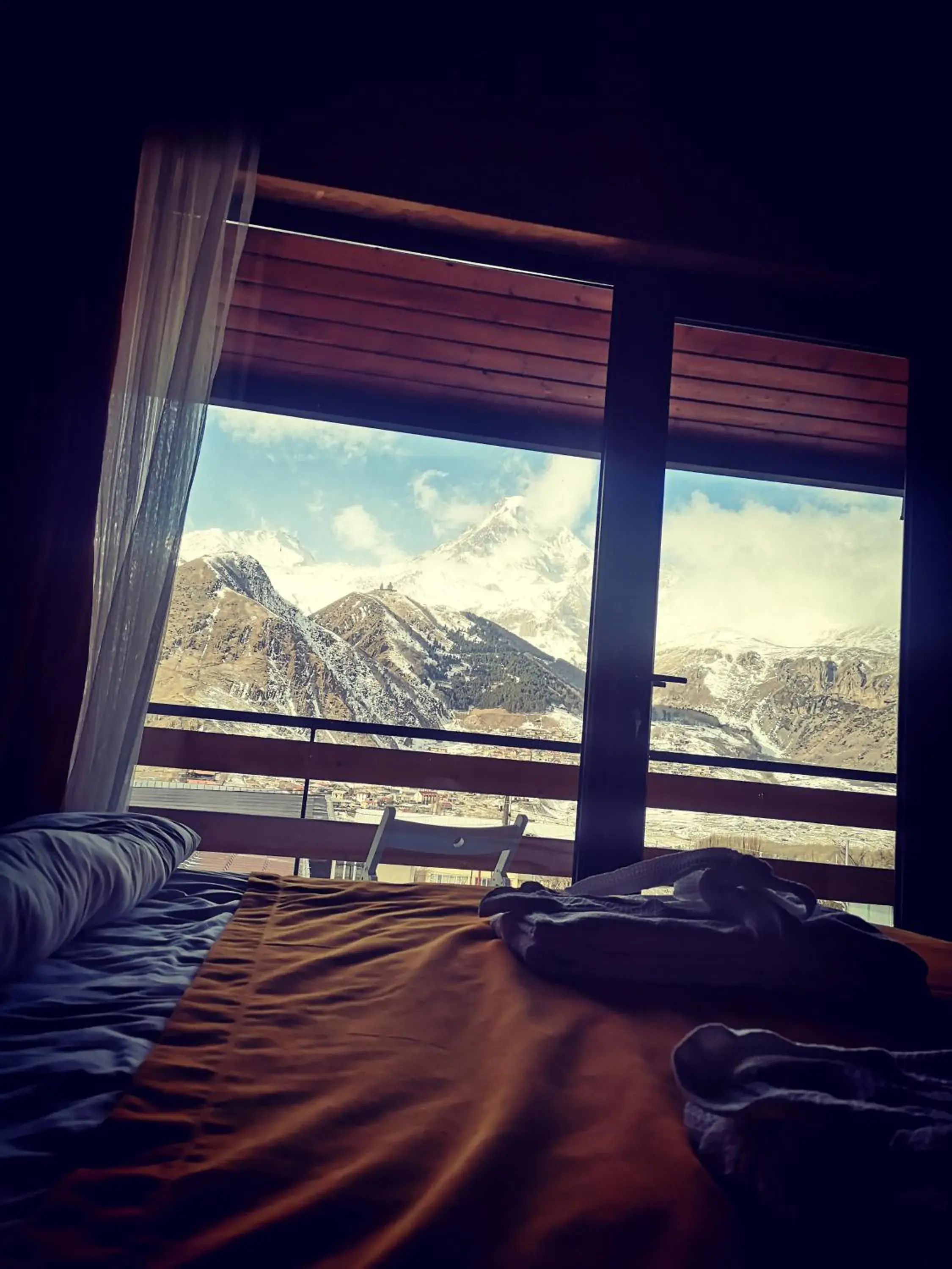 King Room with Mountain View in Wooden Hotel Kazbegi King Room with Mountain View in Wooden Hotel Kazbegi