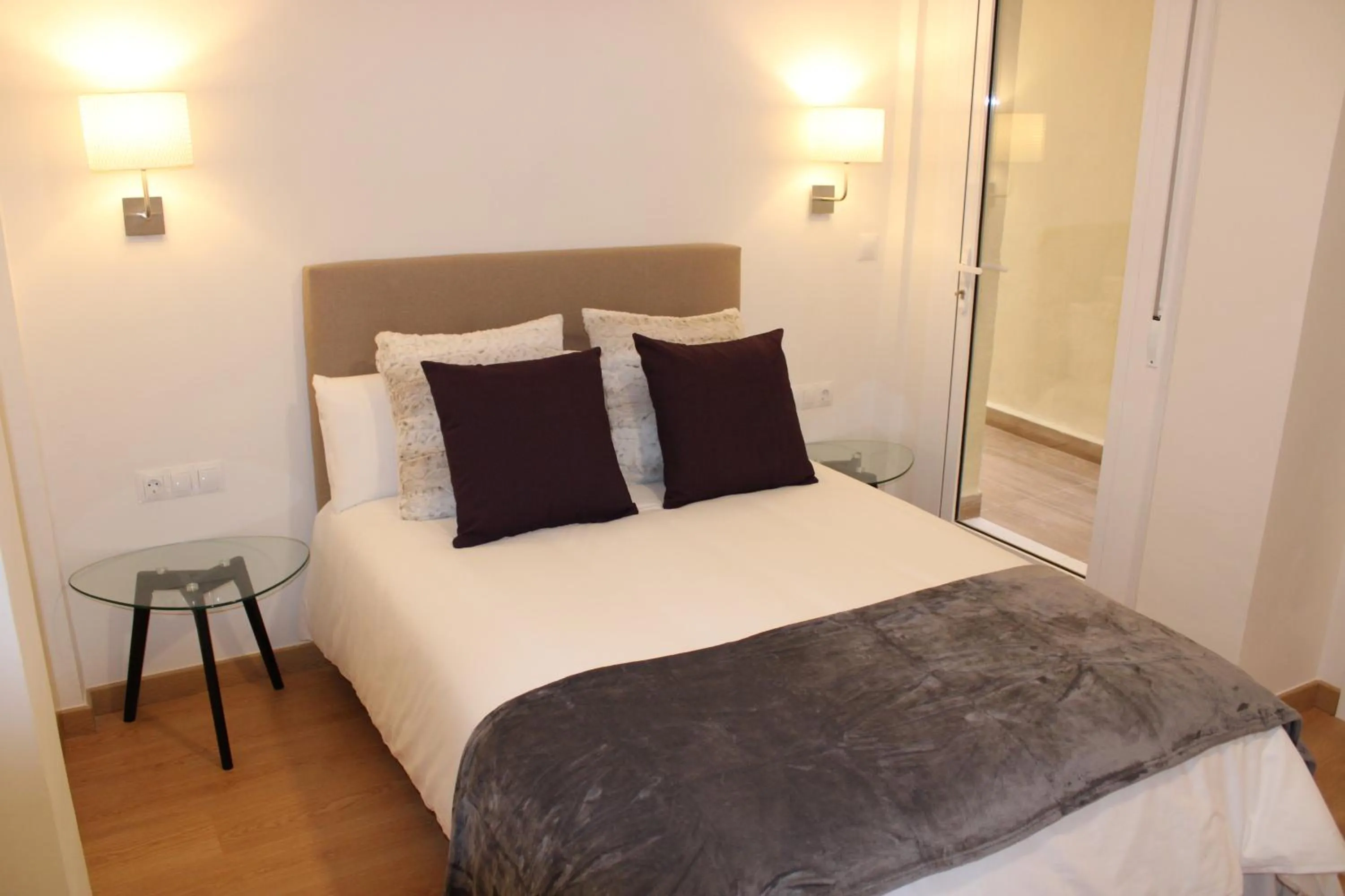 Bedroom, Bed in Fan Rooms Gálvez