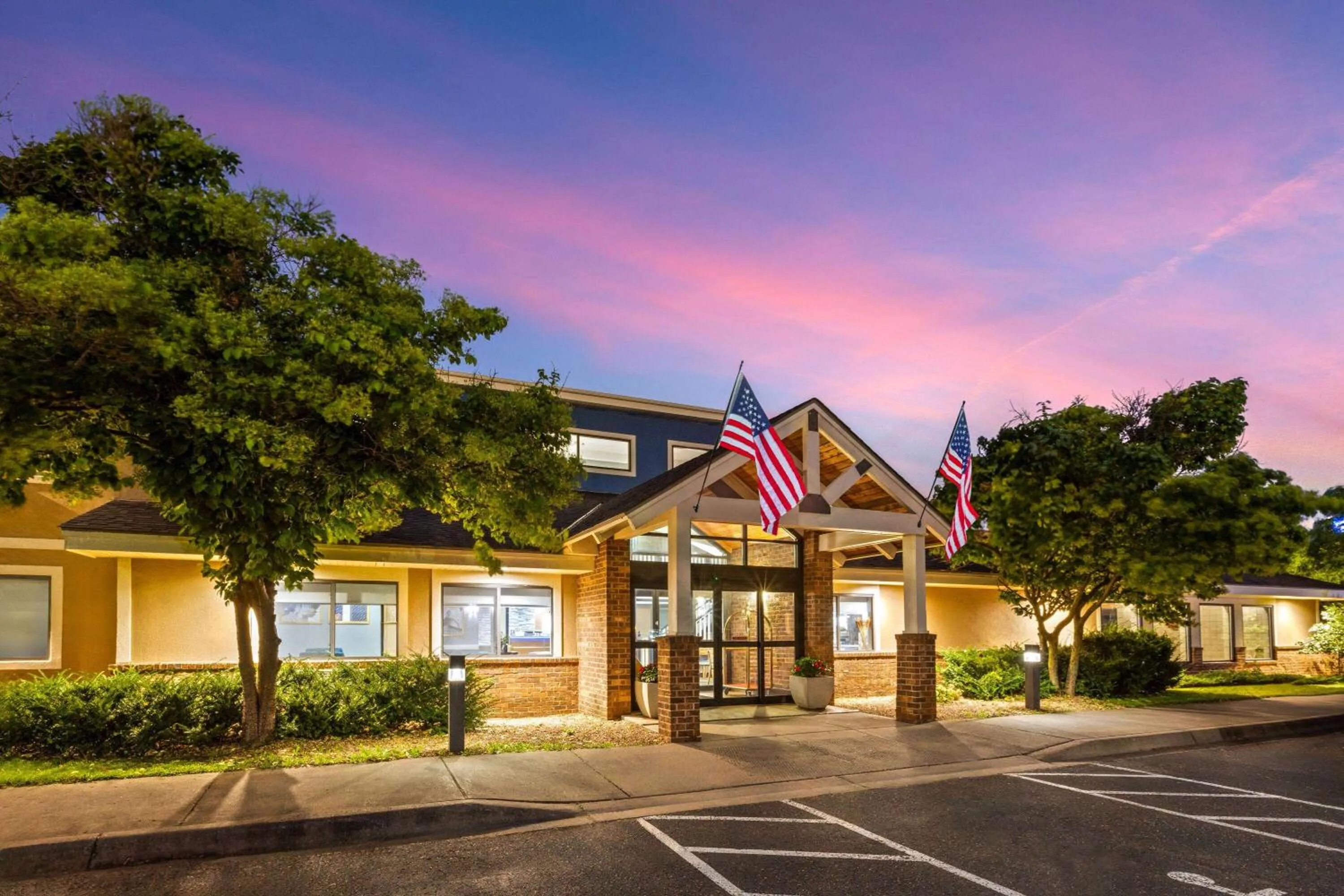 Property building in AmericInn by Wyndham North Branch